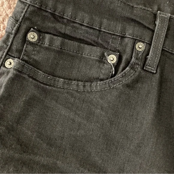 Signature Levi Strauss Denim Black Jeans Size S37 Slim W40 L30
